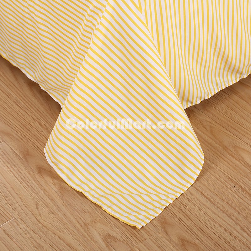 Lemons Yellow Bedding Set Duvet Cover Pillow Sham Flat Sheet Teen Kids Boys Girls Bedding - Click Image to Close