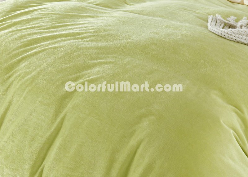 Fruit Green And Beige Modern Bedding Sets - Click Image to Close