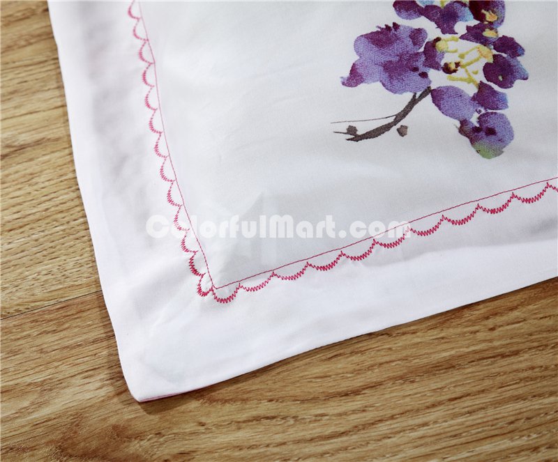 Midsummer White Bedding Set Luxury Bedding Girls Bedding Duvet Cover Pillow Sham Flat Sheet Gift Idea - Click Image to Close