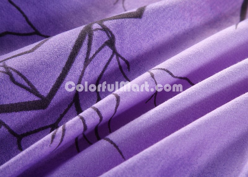 Unicorn Purple Bedding 3D Duvet Cover Set - Click Image to Close