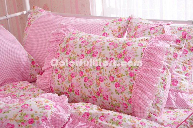 Eden Garden Pink Flowers Bedding Girls Bedding Princess Bedding - Click Image to Close