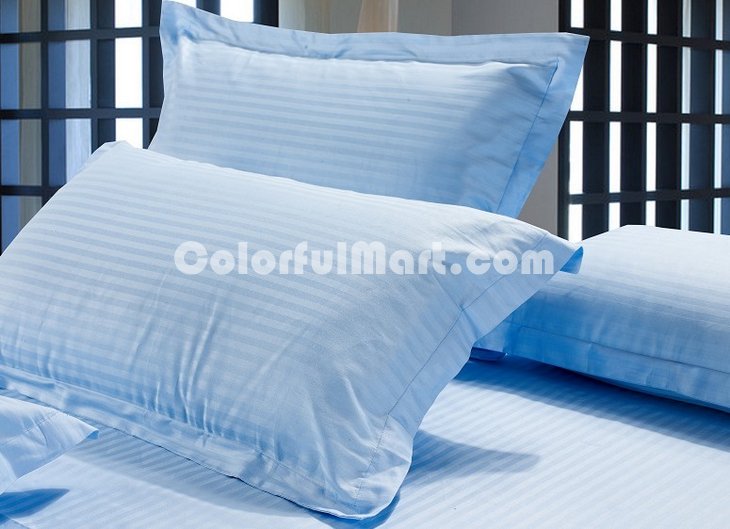 Sky Blue Hotel Collection Bedding Sets - Click Image to Close