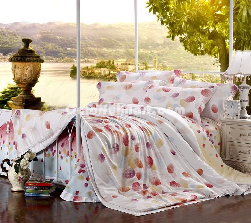 Colorful Leaves Luxury Bedding Sets - Click Image to Close