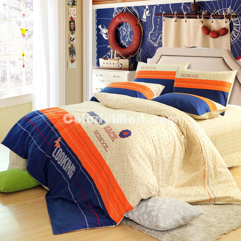 Bloom Of Youth Blue Bedding Teen Bedding Modern Bedding Girls Bedding - Click Image to Close