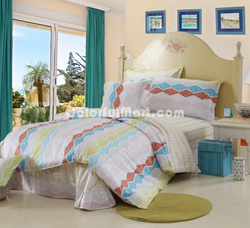 Puzzles Mood Green Cheap Kids Bedding Sets - Click Image to Close