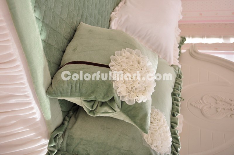 Dandelion Green Princess Bedding Girls Bedding Women Bedding - Click Image to Close