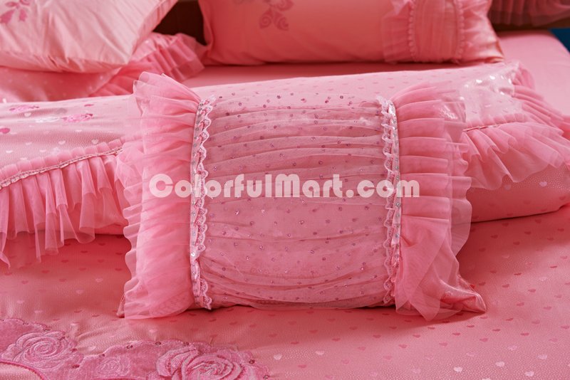 Amazing Gift Sweet Love Pink Bedding Set Princess Bedding Girls Bedding Wedding Bedding Luxury Bedding - Click Image to Close