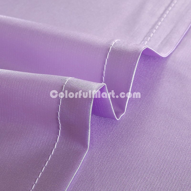 Beautiful Grid Violet Duvet Cover Set Silk Bedding Luxury Bedding - Click Image to Close