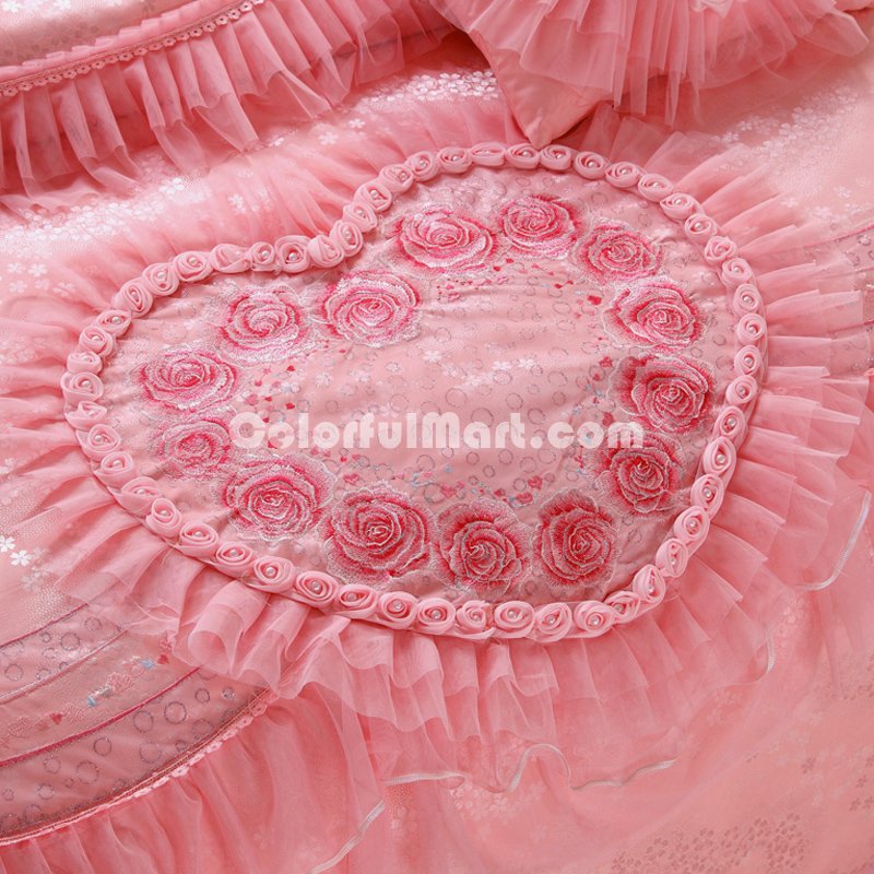 Amazing Gift Closer Hearts Pink Bedding Set Princess Bedding Girls Bedding Wedding Bedding Luxury Bedding - Click Image to Close
