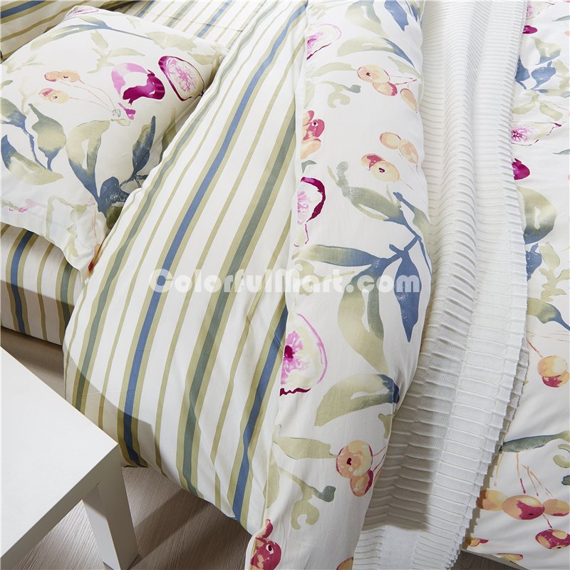 Pleasant Fragrance Green Bedding Set Teen Bedding Dorm Bedding Bedding Collection Gift Idea - Click Image to Close