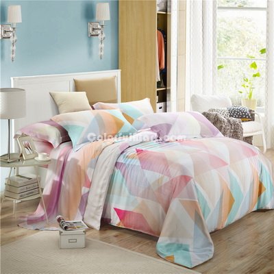 Fantasia Purple Bedding Set Girls Bedding Floral Bedding Duvet Cover Pillow Sham Flat Sheet Gift Idea