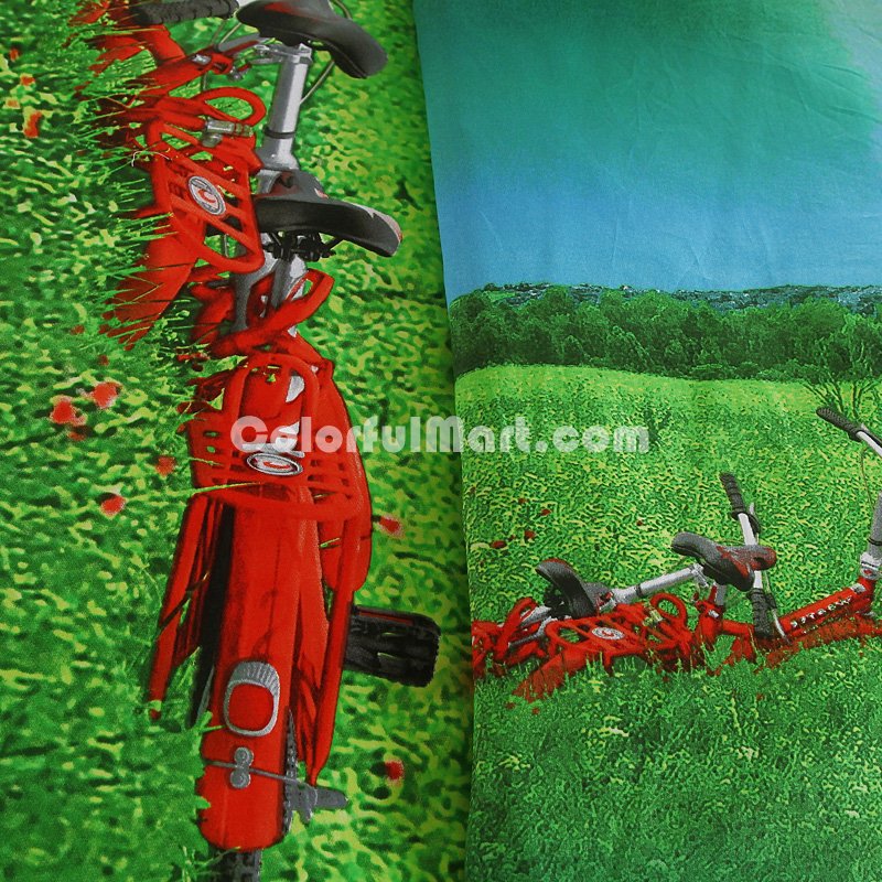 The Green Field Green Bedding Sets Duvet Cover Sets Teen Bedding Dorm Bedding 3D Bedding Landscape Bedding Gift Ideas - Click Image to Close