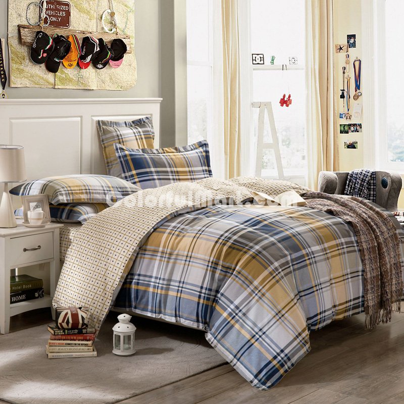 Scottish Style Blue Modern Bedding Cheap Bedding - Click Image to Close
