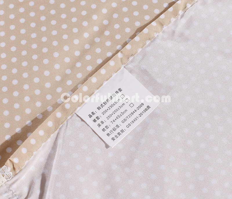Lots Of Dots Yellow Grey Princess Bedding Teen Bedding Girls Bedding - Click Image to Close