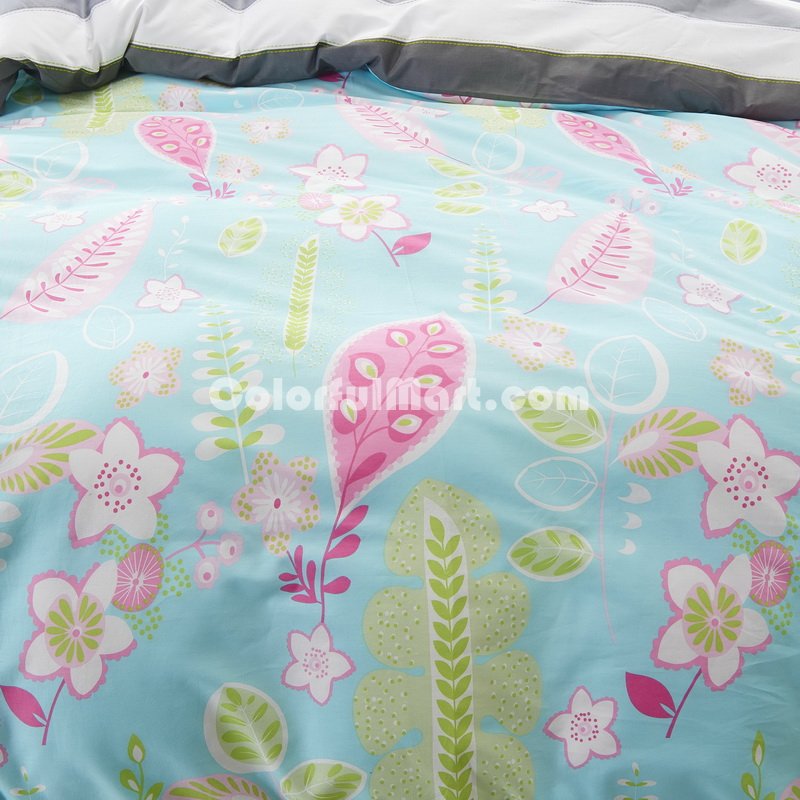 Summer Blue Bedding Kids Bedding Teen Bedding Dorm Bedding Gift Idea - Click Image to Close