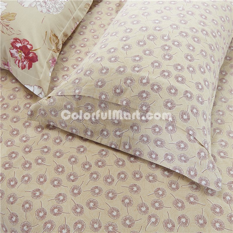 Drifting Fragrance Brown Bedding Set Teen Bedding Dorm Bedding Bedding Collection Gift Idea - Click Image to Close