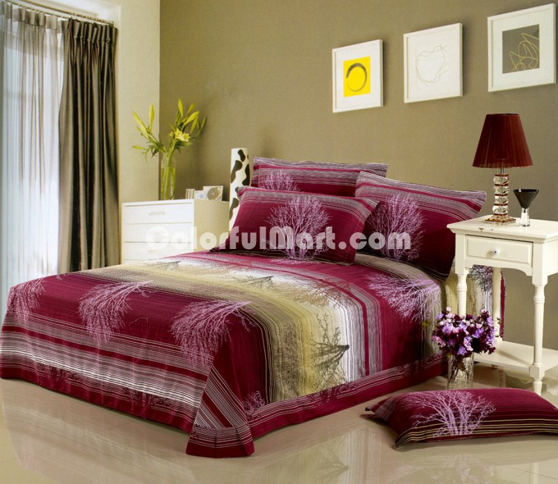 Violet Cheap Modern Bedding Sets - Click Image to Close