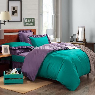 Cyan And Purple Modern Bedding Cotton Bedding