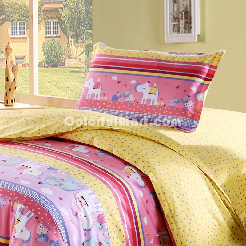 Animal Fantasy 3 Pieces Girls Bedding Sets - Click Image to Close