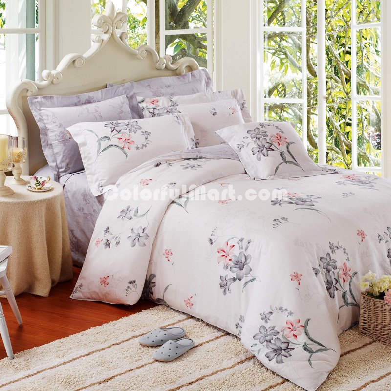 Flowers Shadows Modern Bedding Sets - Click Image to Close
