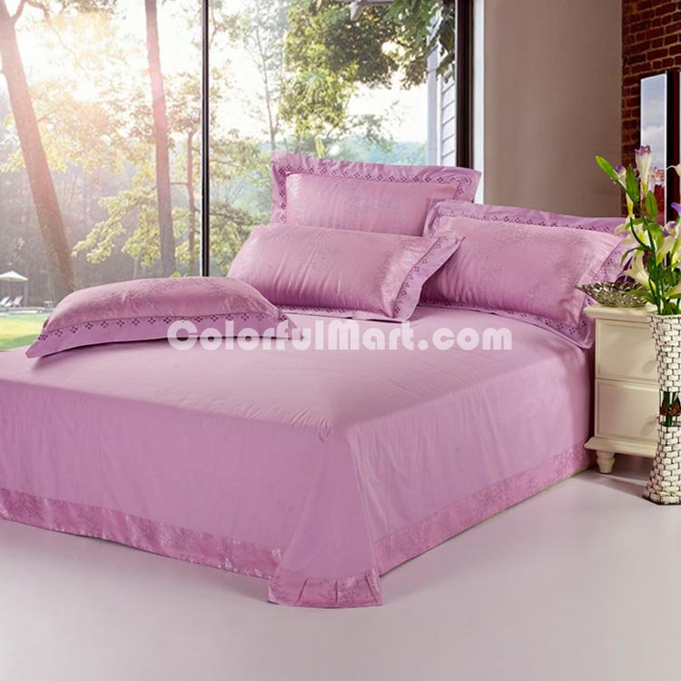 Leaf Love Violet 4 PCs Luxury Bedding Sets - Click Image to Close