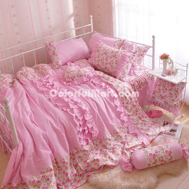 Eden Garden Pink Flowers Bedding Girls Bedding Princess Bedding - Click Image to Close