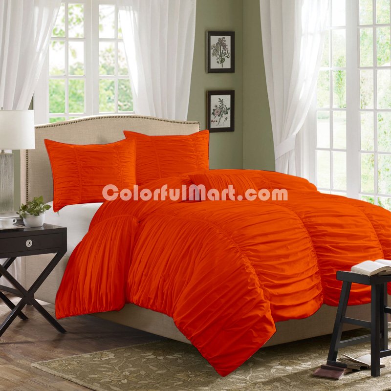 Yekarina Orange Duvet Cover Sets - Click Image to Close