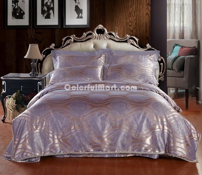 Euro Style Blue Grey Luxury Bedding Wedding Bedding