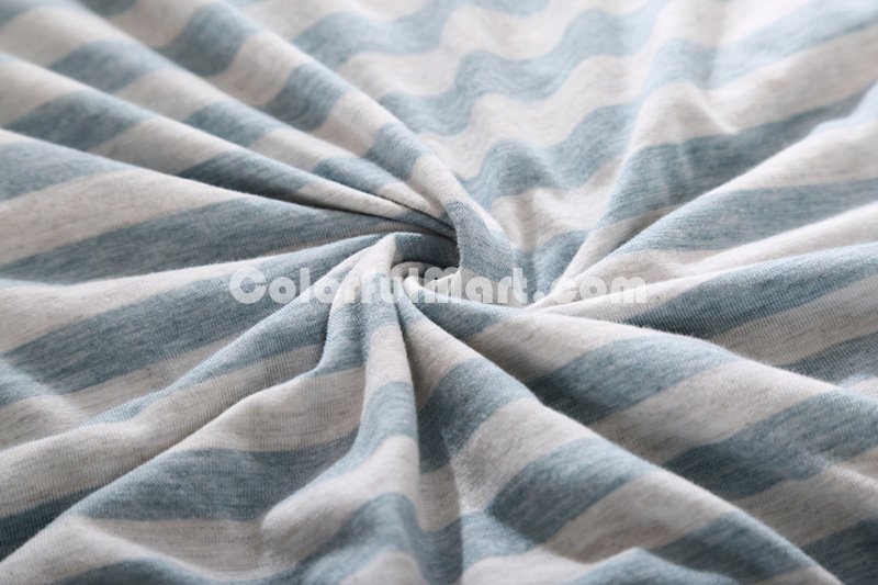 Monaco Dusty Blue Knitted Cotton Bedding 2014 Modern Bedding - Click Image to Close