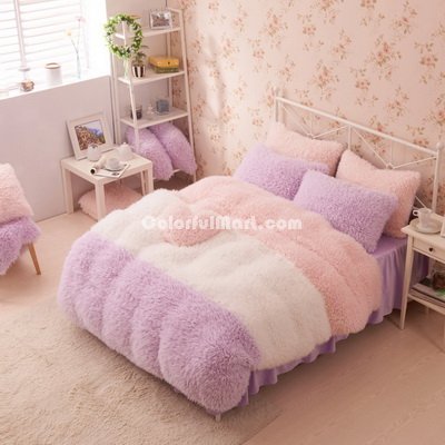 Purple White And Pink Princess Bedding Girls Bedding Women Bedding