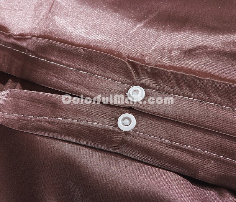 Pure Enjoyment Camel Brown Silk Bedding Silk Duvet Cover Set - Click Image to Close