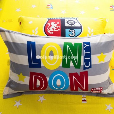 London City 100% Cotton Pillowcase, Include 2 Standard Pillowcases, Envelope Closure, Kids Favorite Pillowcase