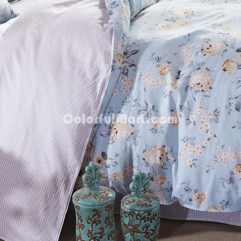 Garden Holiday Light Blue Modern Bedding 2014 Duvet Cover Set - Click Image to Close
