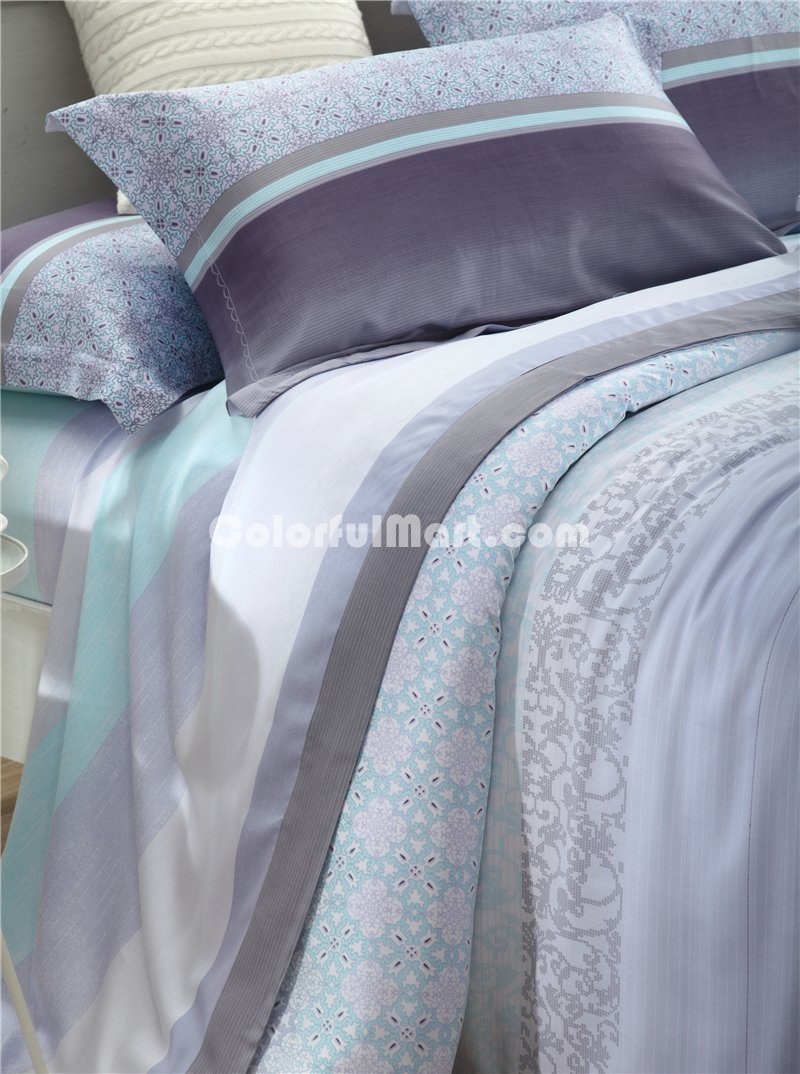 Brugger Purple Bedding Set Girls Bedding Floral Bedding Duvet Cover Pillow Sham Flat Sheet Gift Idea - Click Image to Close