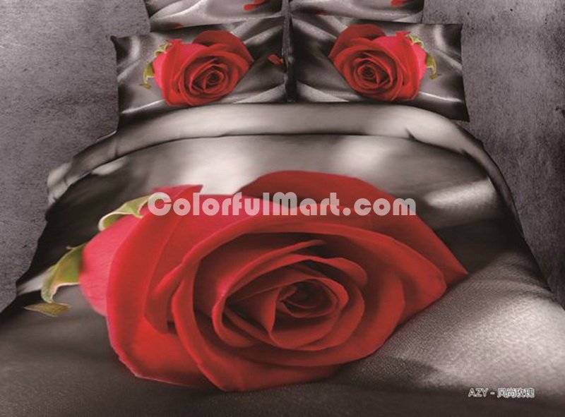 Fashion Rose Red Bedding Rose Bedding Floral Bedding Flowers Bedding - Click Image to Close