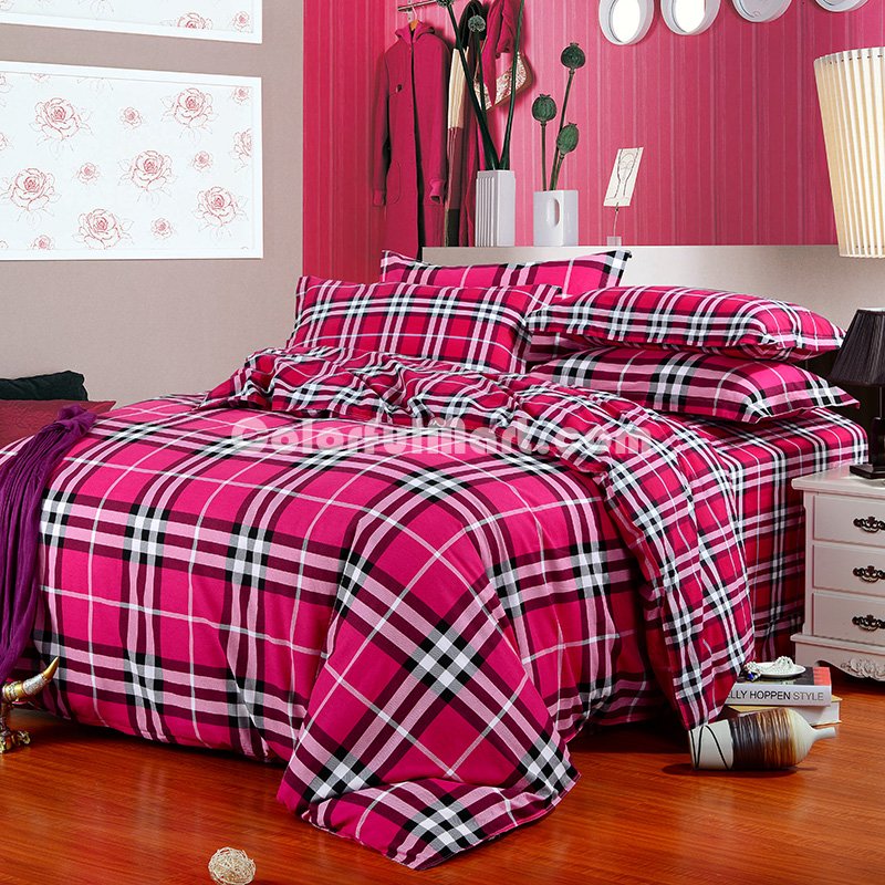 Alice Red Bedding Modern Bedding Cotton Bedding Gift Idea - Click Image to Close