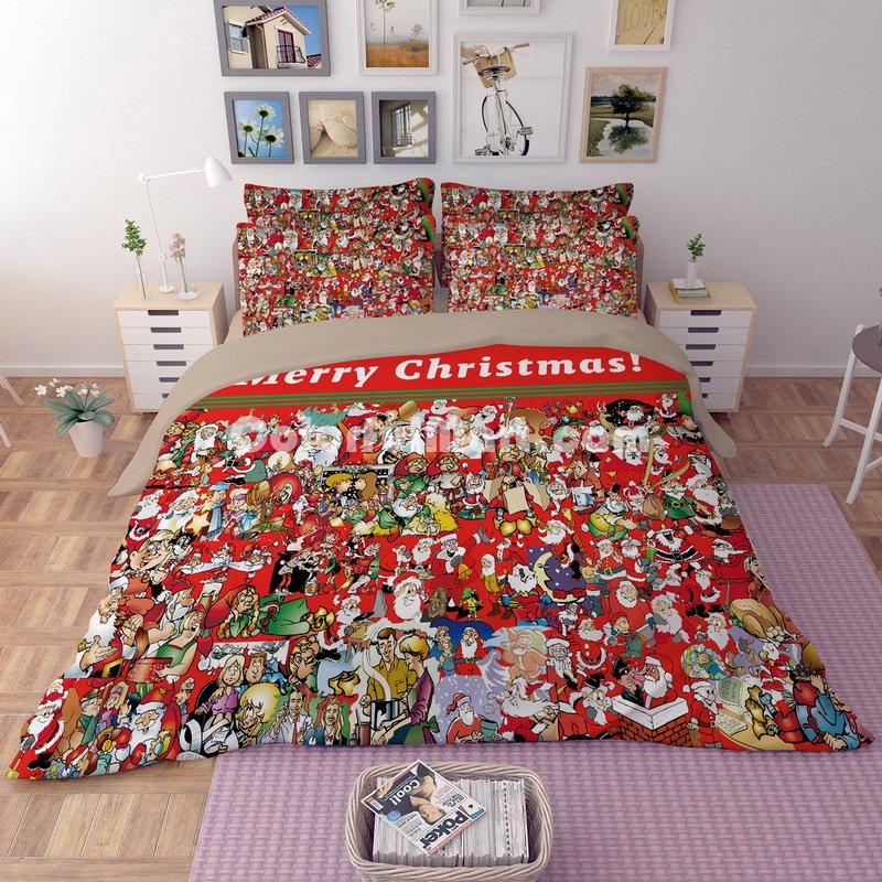Christmas Its Me Red Bedding Duvet Cover Set Duvet Cover Pillow Sham Kids Bedding Gift Idea - Click Image to Close