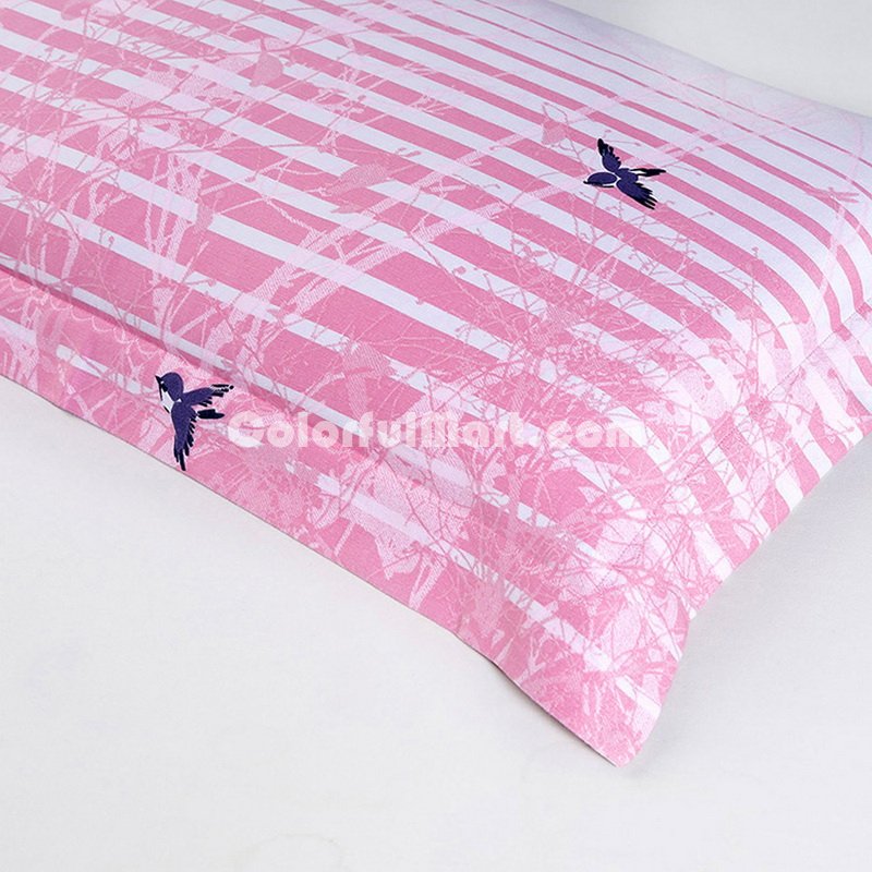 Leisure Pink Bedding Set Modern Bedding Collection Floral Bedding Stripe And Plaid Bedding Christmas Gift Idea - Click Image to Close