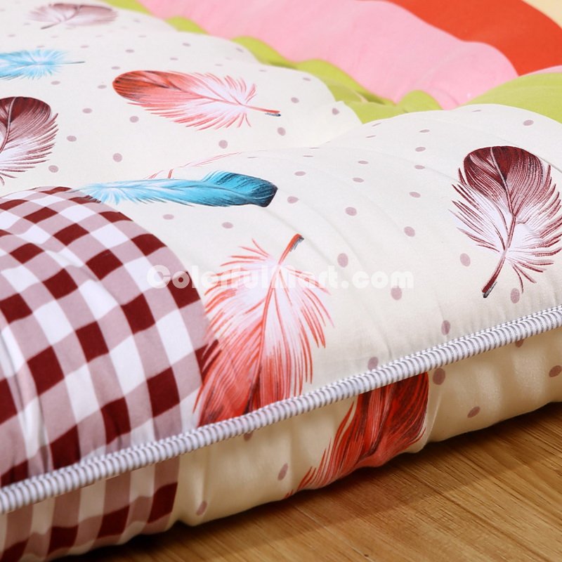 Feathers Beige Futon Tatami Mat Japanese Futon Mattress Cheap Futons For Sale Christmas Gift Idea Present For Kids - Click Image to Close