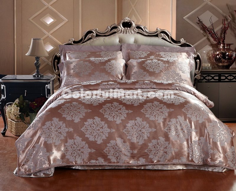 Royal Style Light Coffee Luxury Bedding Wedding Bedding - Click Image to Close