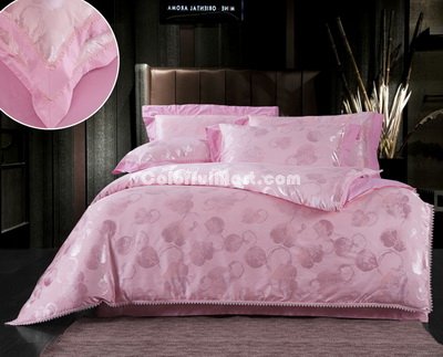 Leaves Pink Luxury Bedding Wedding Bedding