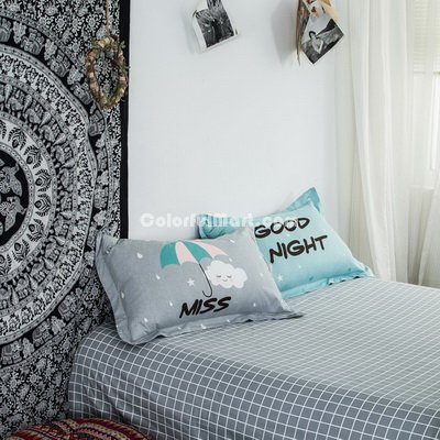 Good Night 100% Cotton Pillowcase, Include 2 Standard Pillowcases, Envelope Closure, Kids Favorite Pillowcase