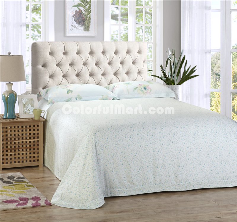 Dreaming Green Bedding Set Girls Bedding Floral Bedding Duvet Cover Pillow Sham Flat Sheet Gift Idea - Click Image to Close