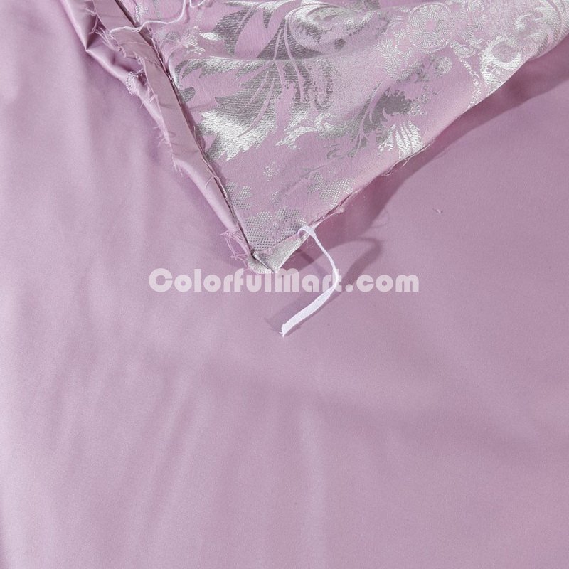 Elegant Demeanour Purple Jacquard Damask Luxury Bedding - Click Image to Close