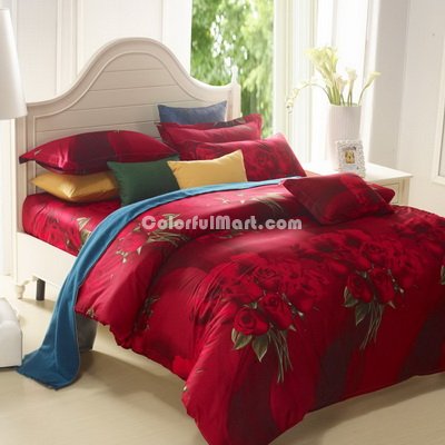 Red Temptation Modern Duvet Cover Bedding Sets
