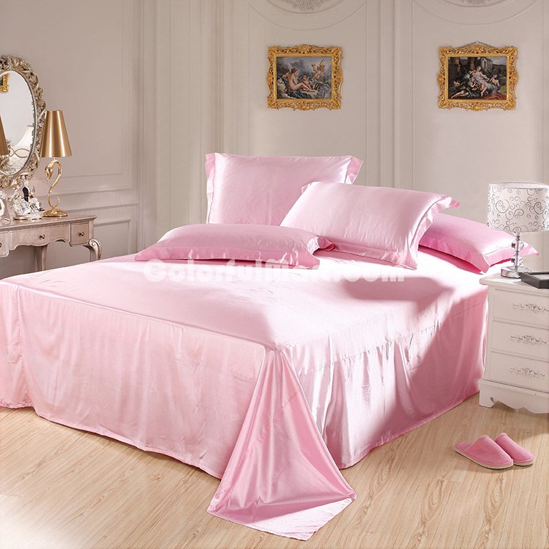 Taste Light Pink Bedding Silk Bedding - Click Image to Close
