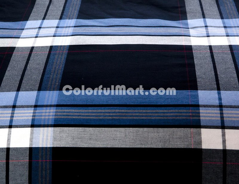 Blue Love Blue Tartan Bedding Stripes And Plaids Bedding Luxury Bedding - Click Image to Close