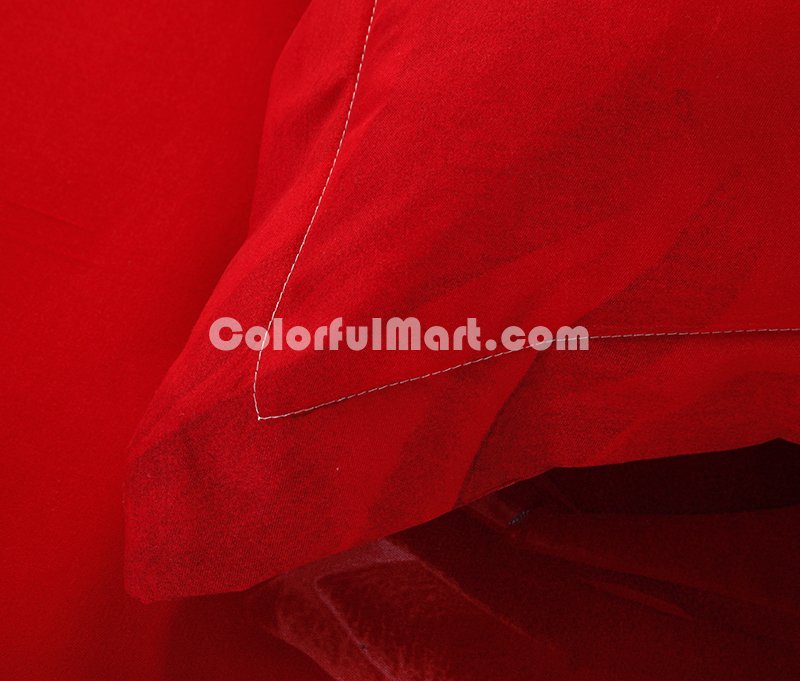 Rose Red Bedding 3D Duvet Cover Set - Click Image to Close