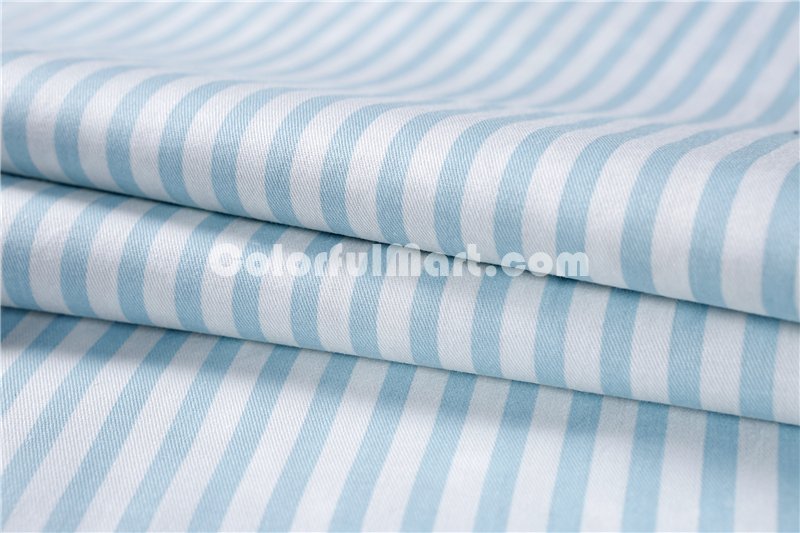 Floret Blue Bedding Set Teen Bedding Dorm Bedding Bedding Collection Gift Idea - Click Image to Close