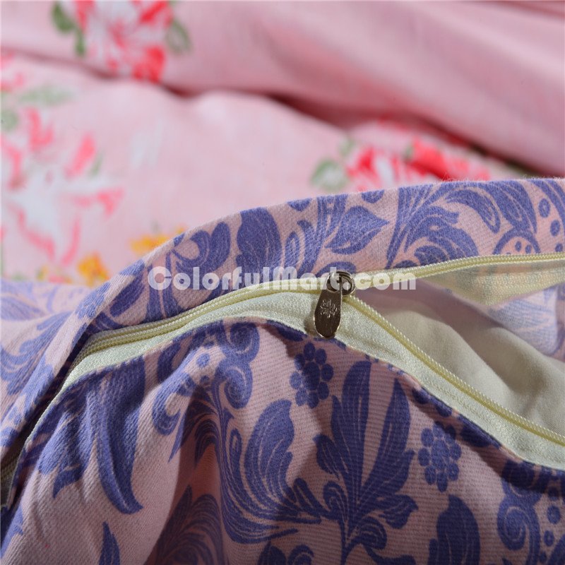 Floral Pink Bedding Modern Bedding Cotton Bedding Gift Idea - Click Image to Close